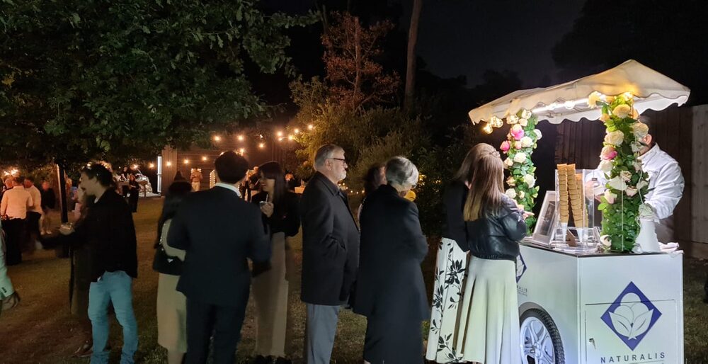 The cart at a wedding reception (3)